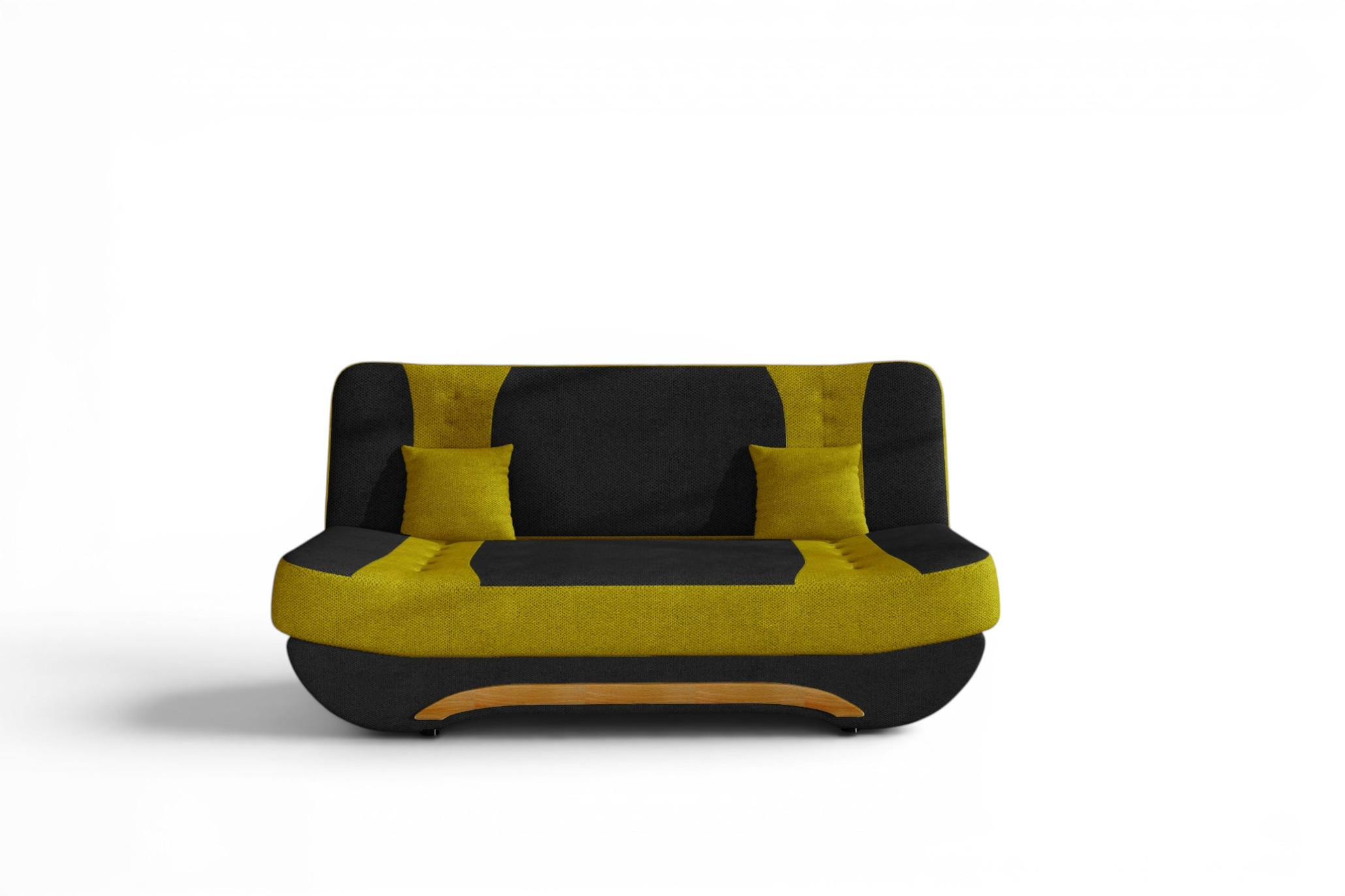 SCHLAFSOFA Kandy - Gelb, Holzwerkstoff/Textil (189/88/90cm) - Fun Möbel