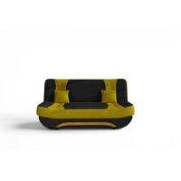 SCHLAFSOFA Kandy - Gelb, Holzwerkstoff/Textil (189/88/90cm) - Fun Möbel