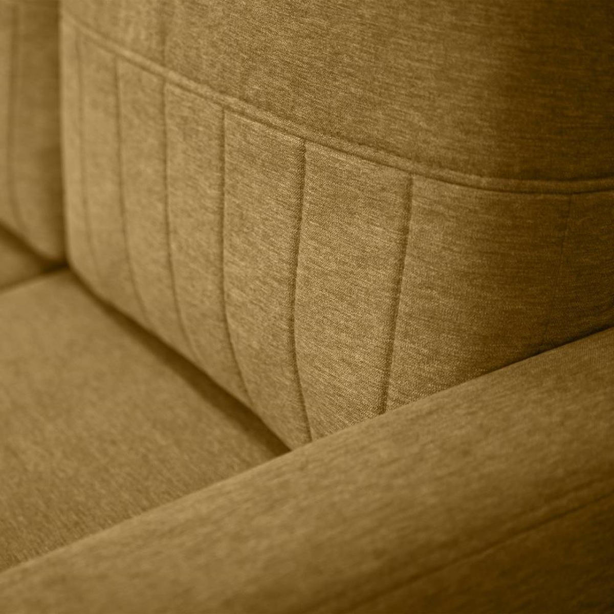 ECKSCHLAFSOFA Vega mit Universelle Ottomane Gelb - Gelb, Textil (225/150cm) - Beautysofa
