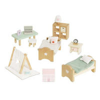 PUPPENZUBEHÖR Puppenhauszubehör Das Kinderzimmer - Beige, Holz (29/39/48cm) - Le Toy Van