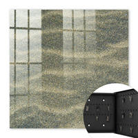SCHLÜSSELBOX Schwarz 30x30 cm- Türöffnung nach rechts - Sandwellen - Grau, Metall (30/30/5cm) - TULUP