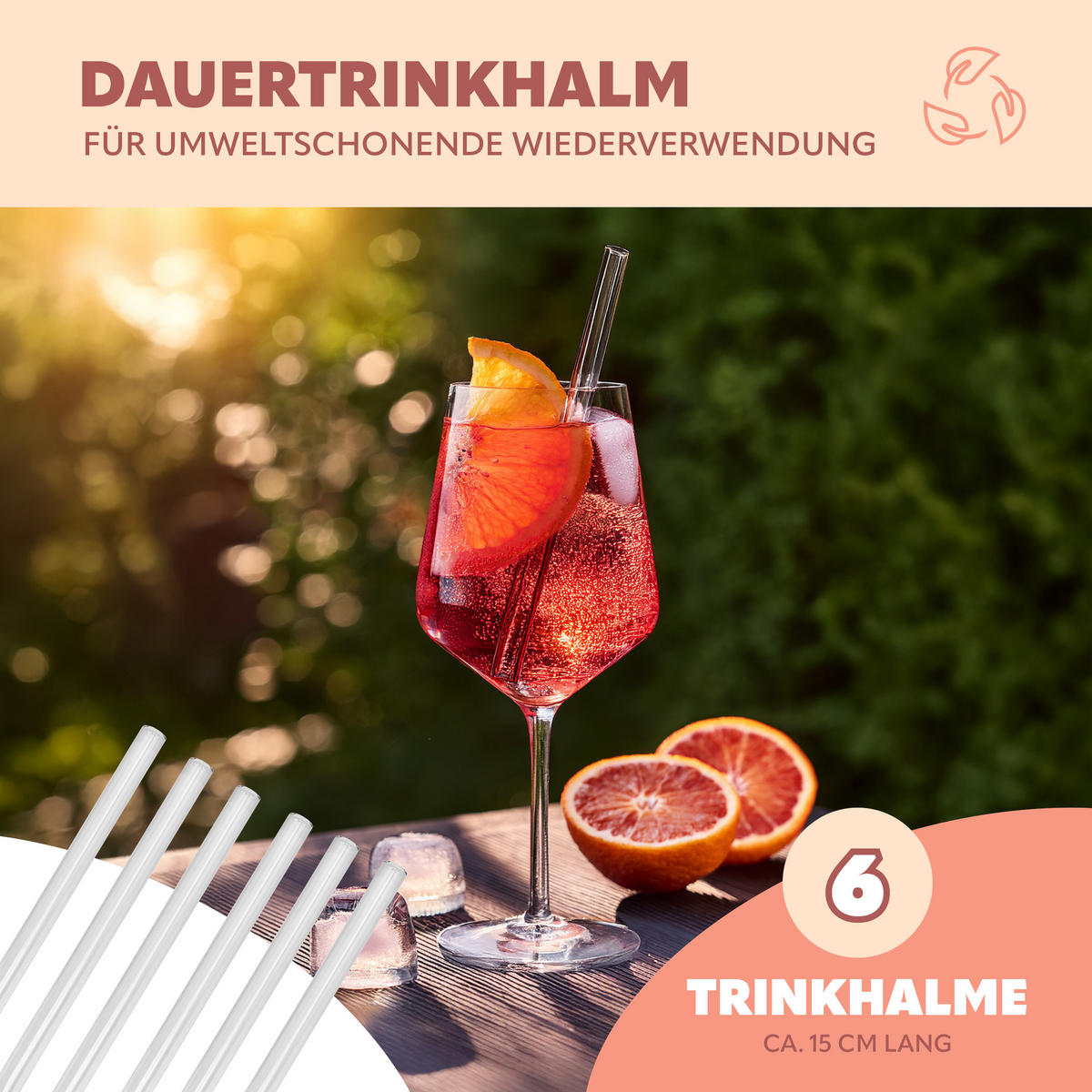 GLAS-TRINKHALME - Transparent, Glas (0.8/15cm) - bremermann