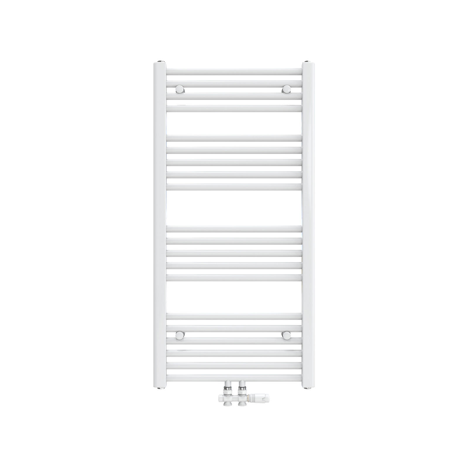 HEIZKÖRPER Handtuchheizkörper wasserführend 100/50/3 cm - Weiß, Metall (50/100/3cm) - EMKE