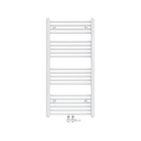 HEIZKÖRPER Handtuchheizkörper wasserführend 100/50/3 cm - Weiß, Metall (50/100/3cm) - EMKE