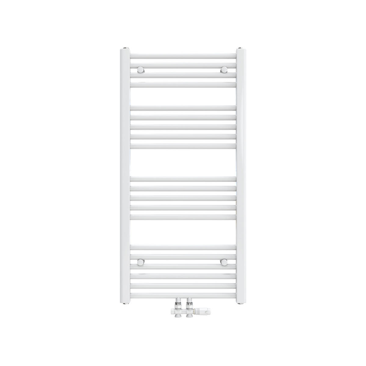HEIZKÖRPER Handtuchheizkörper wasserführend 100/50/3 cm - Weiß, Metall (50/100/3cm) - EMKE