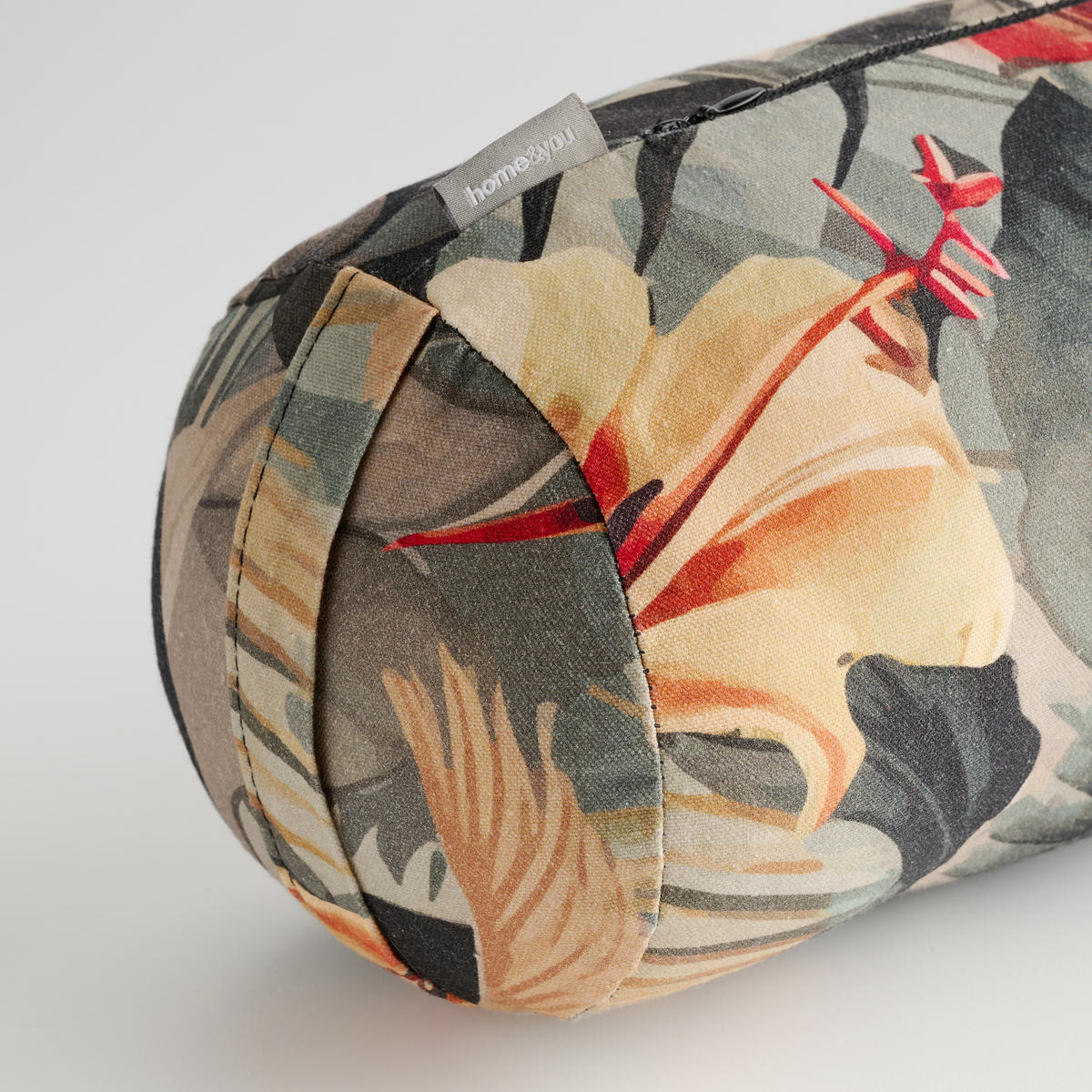 DEKO-ROLLENKISSEN Manuca - Dunkelgrün, Textil (15cm) - home&you