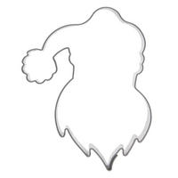 AUSSTECHFORM Nikolaus 7 cm Silber - Silberfarben, Metall (5.5/1.5/7cm) - Orion 