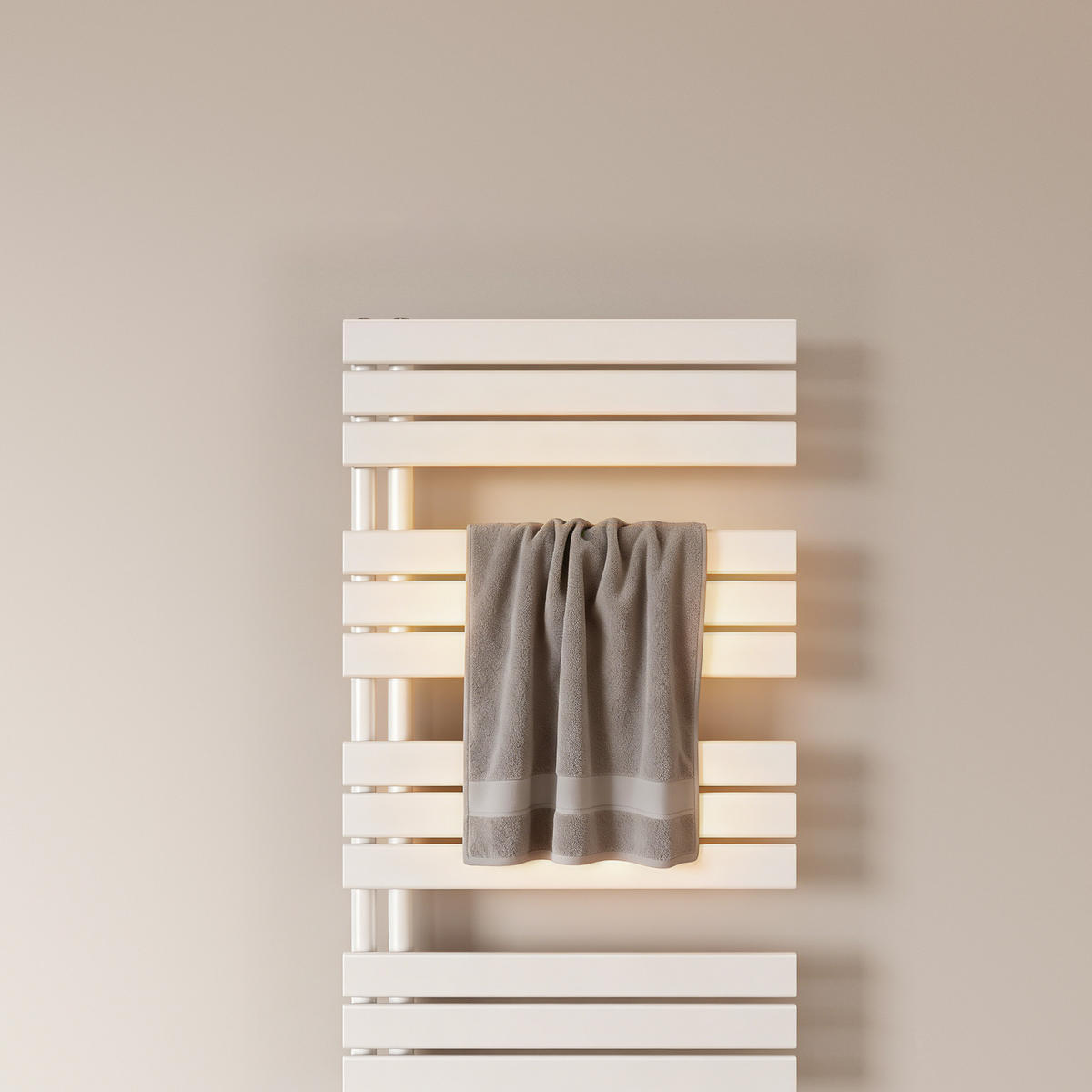 HEIZKÖRPER wasserführend mit seitlicher Öffnung Weiß 159,9/60/5,9 cm - Weiß, Metall (60/159.9/5.9cm) - EMKE