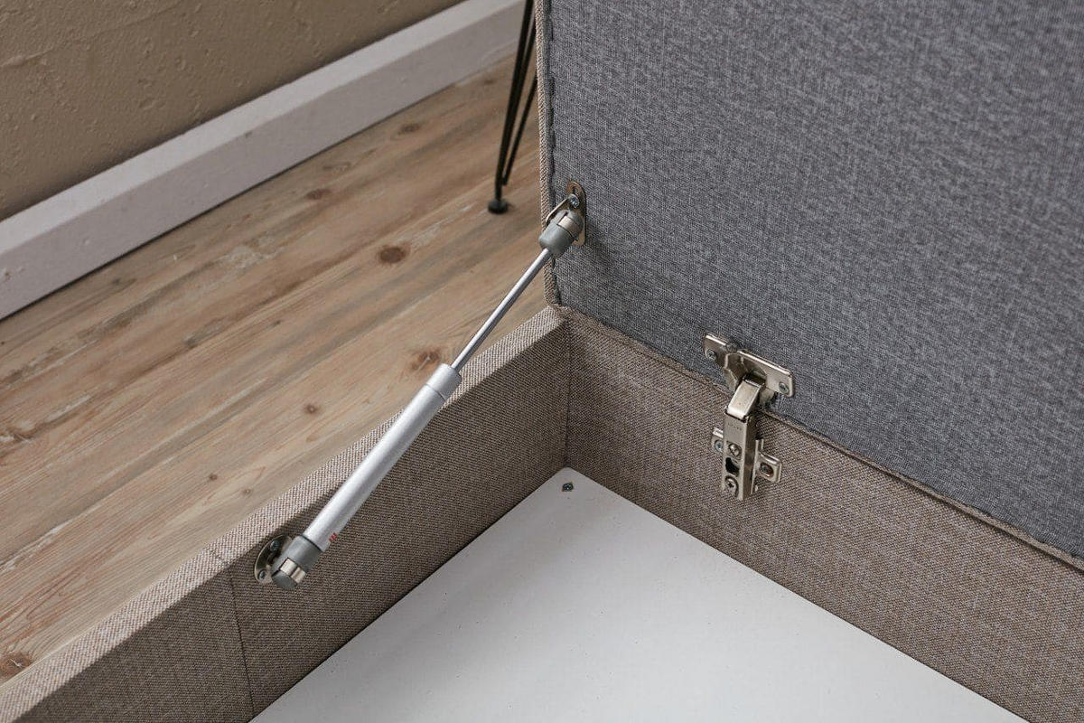 ECKSOFA mit Hocker, Schlaffläche - Walnussfarben/Braun, Holz/Kunststoff (155/210cm) - myHomelando