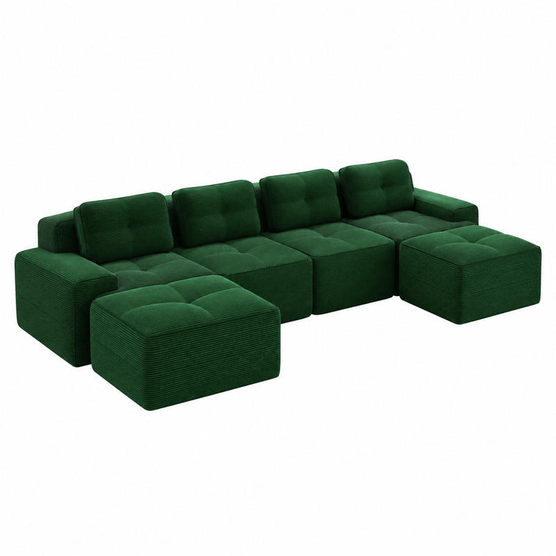 Meubliv Sofa Grün 177x69x382.1 cm