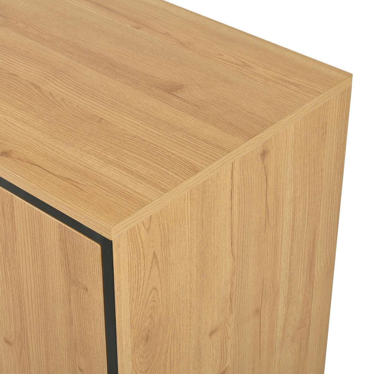 KOMMODE aus Spanplatte 160x40x85cm in Natur mit 16-farb LED - Naturfarben, Holzwerkstoff (160/85/40cm) - Modfu