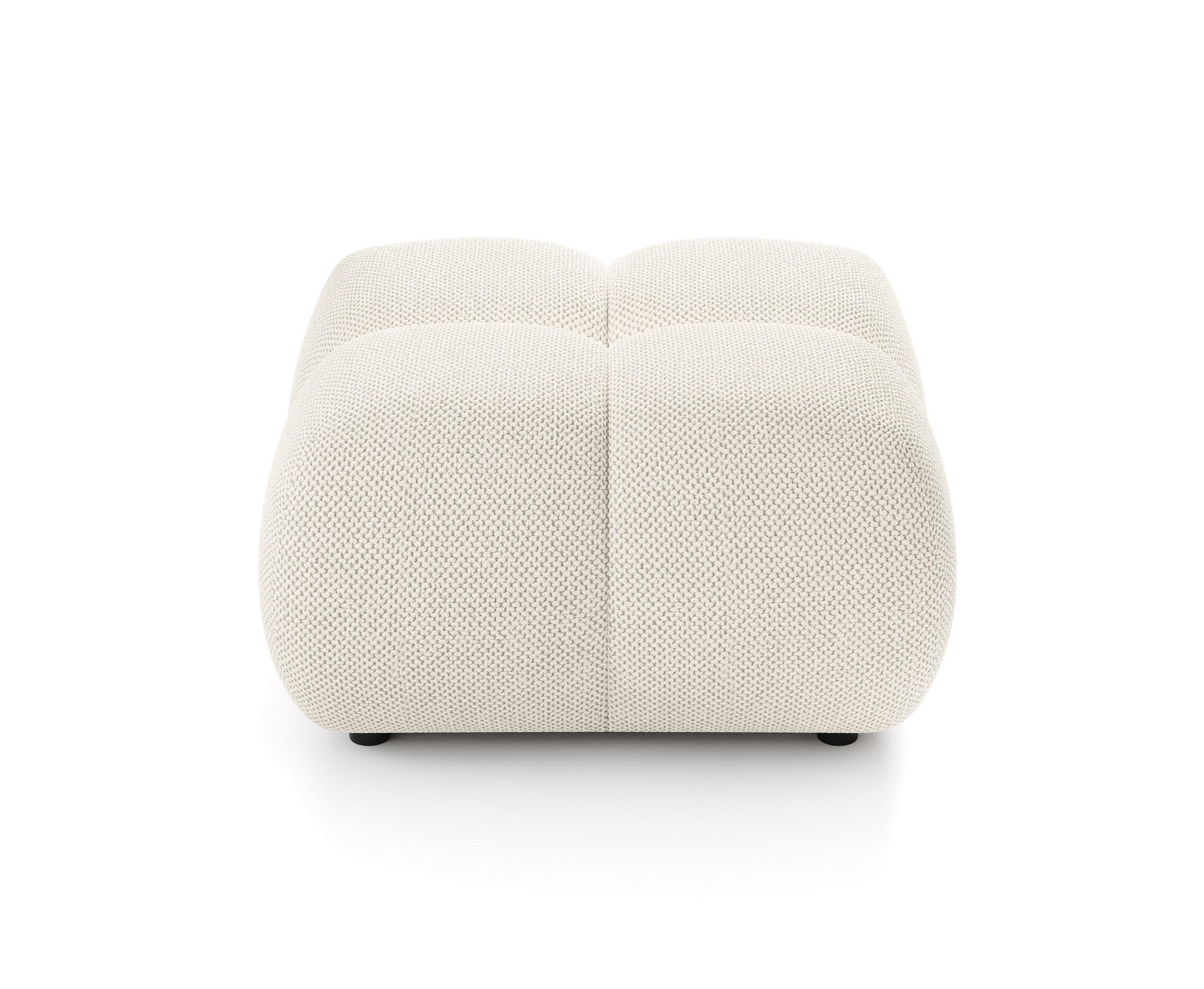 POLSTERHOCKER MODA Modern Sitzhocker, Fußhocker Creme - Creme, Holzwerkstoff/Kunststoff (72/43.5/72cm) - MASSENO