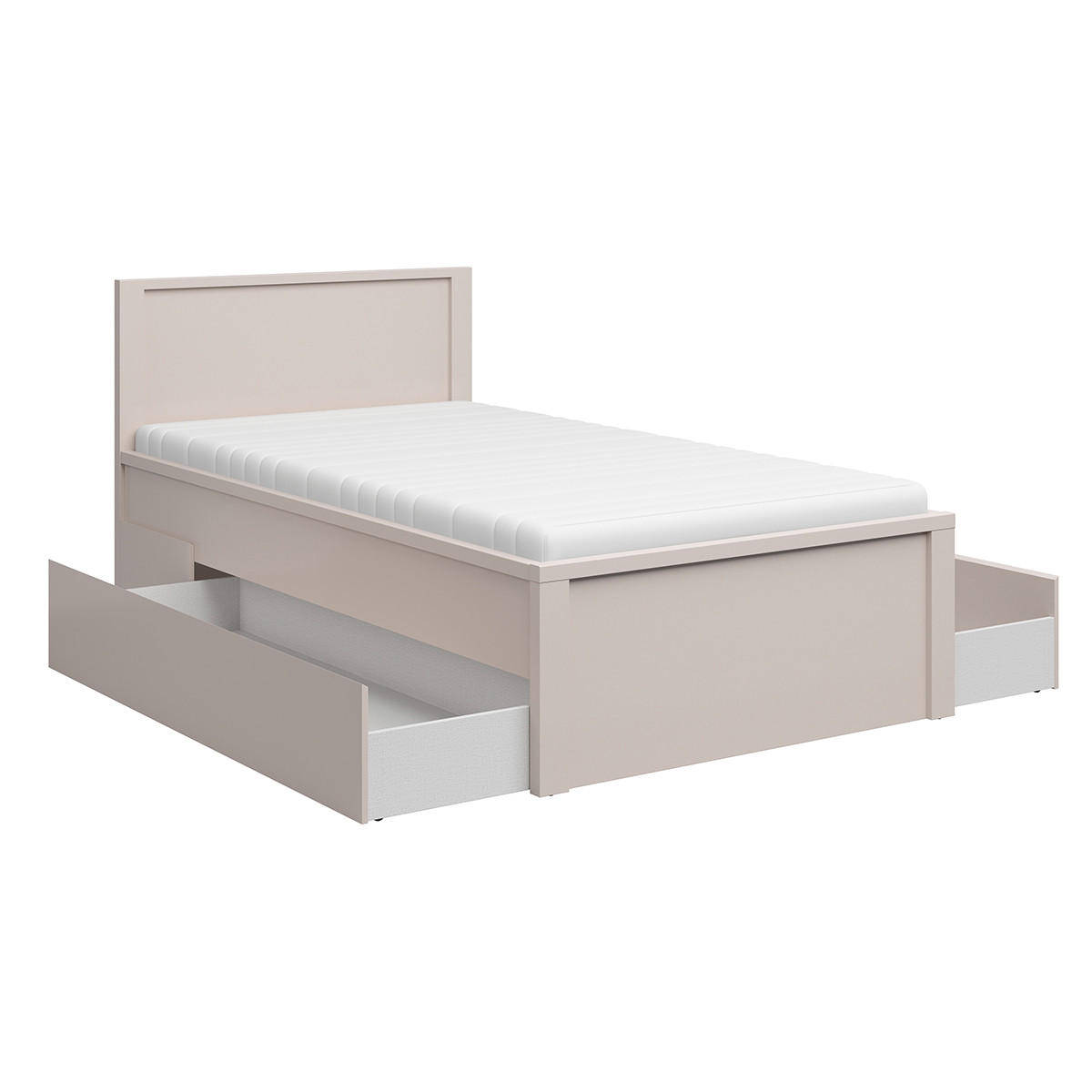 BETT 120/200 Soren Kaschmir - Beige, Holzwerkstoff (120/200cm) - Petits-meubles