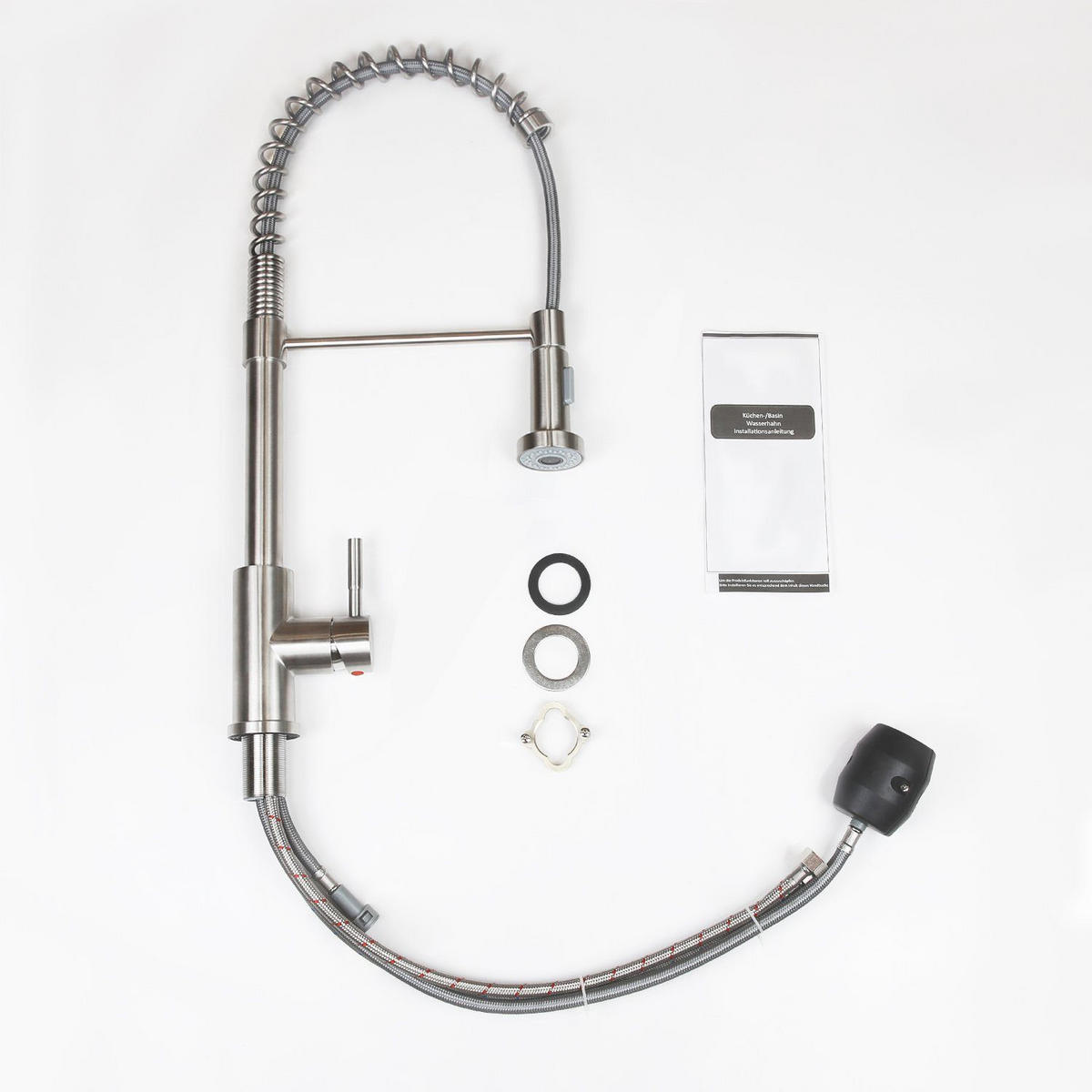 KÜCHENARMATUR Tauvin 5/55/25 cm - Silberfarben, Metall (5/55/25cm) - ZMH