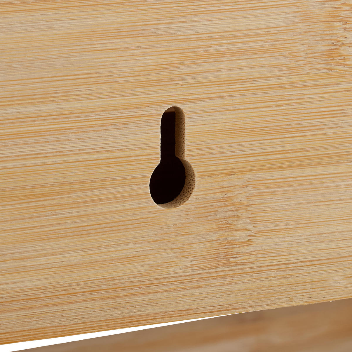 WANDROLLENHALTER - Hellbraun, Holz/Kunststoff (36.5/30.5/12cm) - Relaxdays