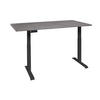 SCHREIBTISCH höhenverstellbar elektrisch Editha 120x70 schwarz/graphit - Grau, Holz (120/70/73cm) - 58aufmkessel
