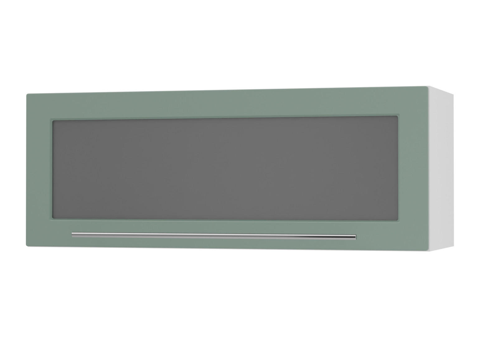 KÜCHENHÄNGESCHRANK Kvantum W4BS/90-AV Mint Matt / Weiß Matt 90 / 32,5 / 36cm - Weiß/Mintgrün, Holz/Holzwerkstoff (90/36/32.5cm) - Feldmann-Wohnen