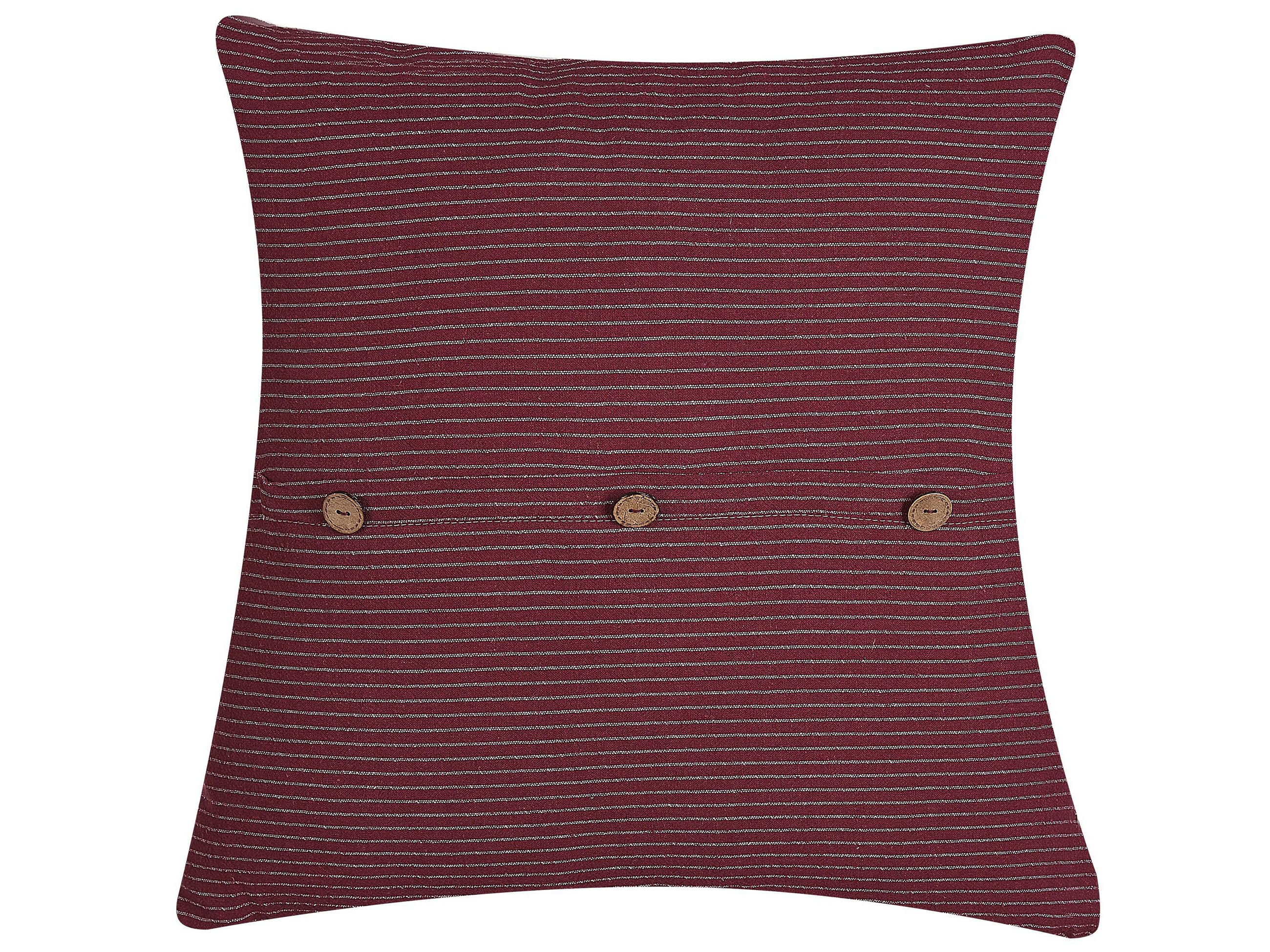 DEKOKISSEN 2er-Set Rot 43/43 cm Campanula - Rot, Textil (43/43cm) - Beliani