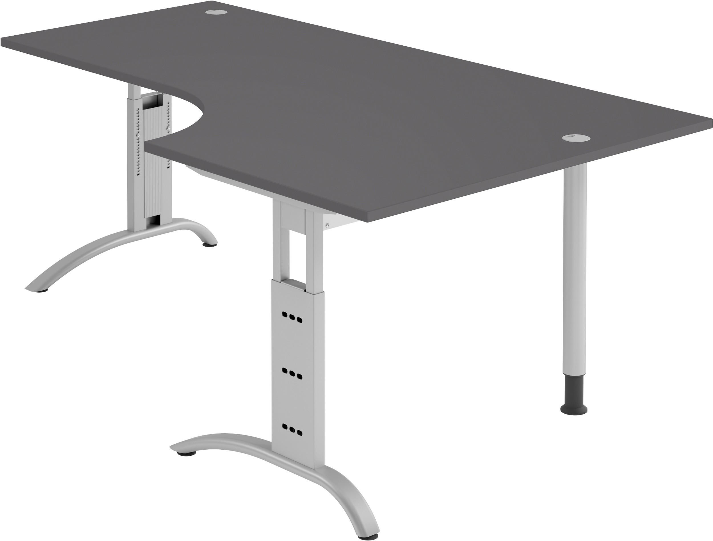 bümö Schreibtisch Graphit 200x74x120 cm
