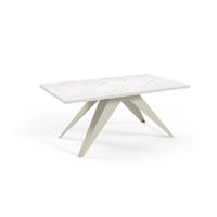 ESSTISCHE SENTO - Kaschmir/Weiß, Holzwerkstoff (90/160/76cm) - Meblini