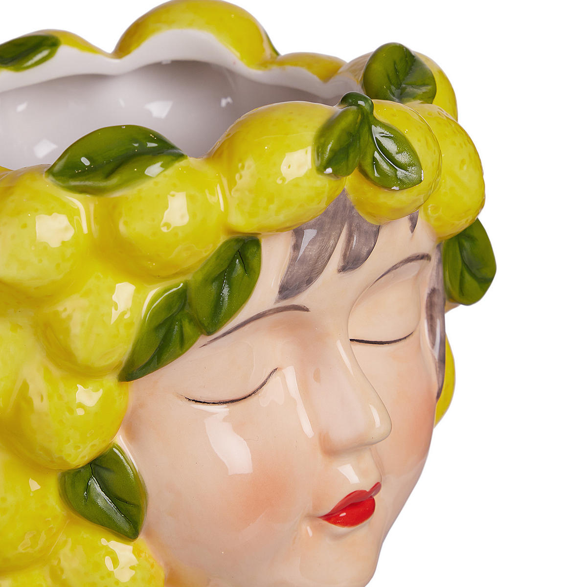 VASE (2er Set) Lemon - Gelb, Stein (24cm) - Butlers