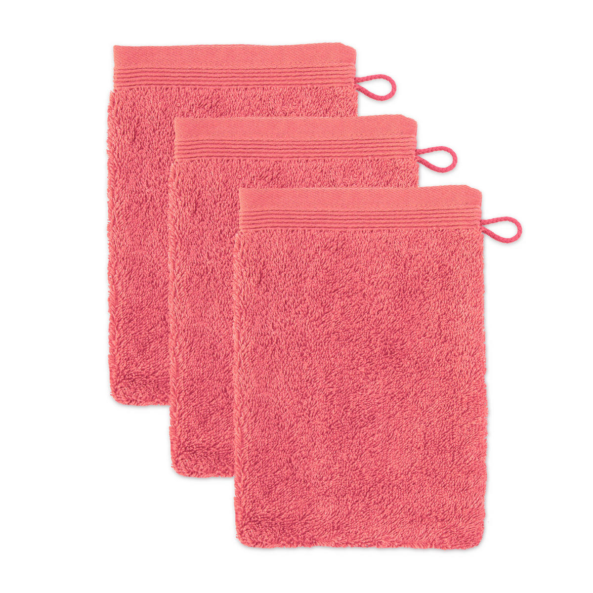WASCHHANDSCHUH SUPERWUSCHEL 3ER PACK - Rosa, Textil (15/20cm) - MÖVE