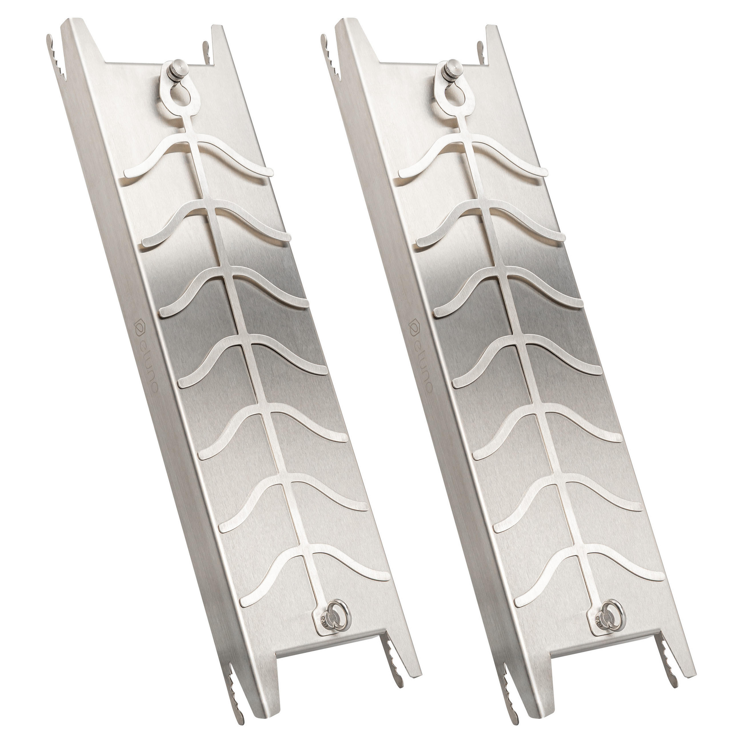 FLAMMLACHSBRETT aus Edelstahl - Edelstahlfarben, Metall (16/60/4cm) - eluno