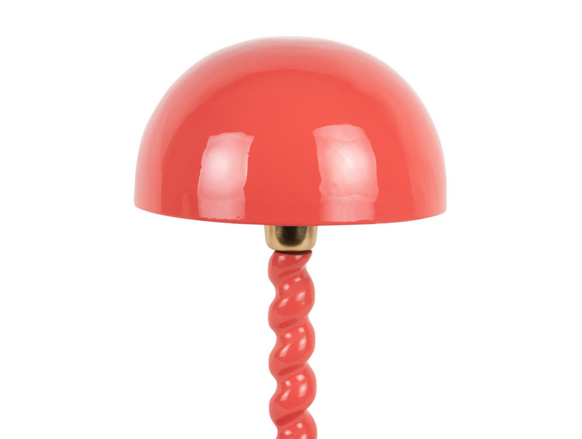 TISCHLAMPE Prisa 25/25/39 cm - Rot, Metall (25/25/39cm) - Leitmotiv