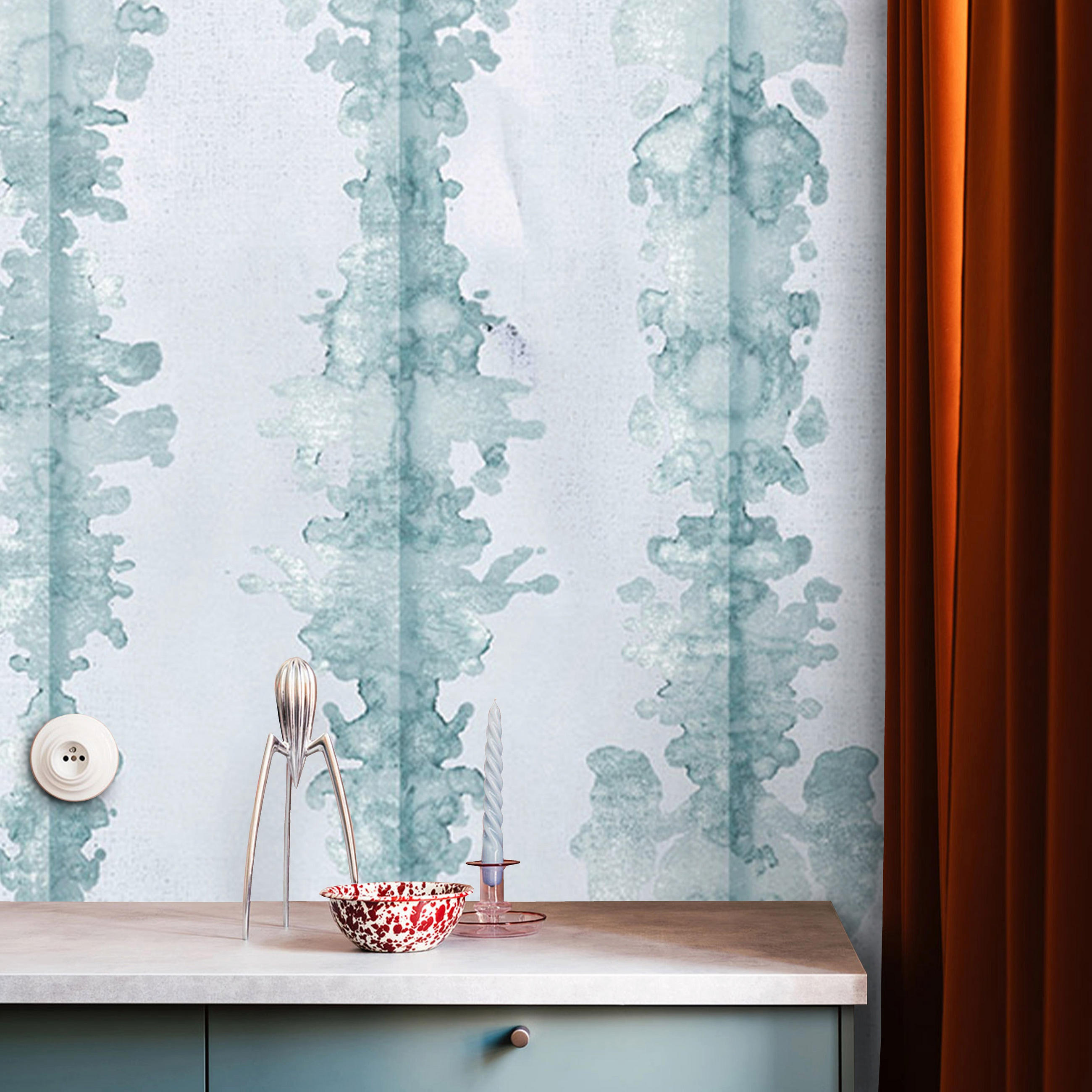 Wallpapers4Beginners Tapete Blau 180x260 cm