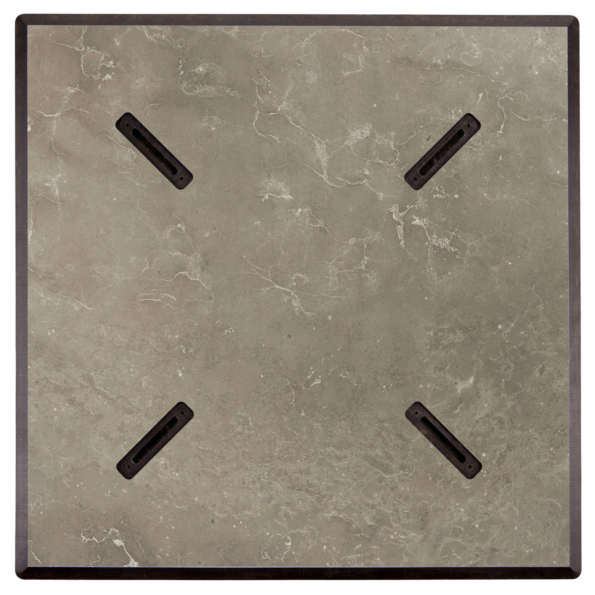 TISCH, Weiß - Weiß, Holzwerkstoff/Metall (70/70/73cm) - Oviala