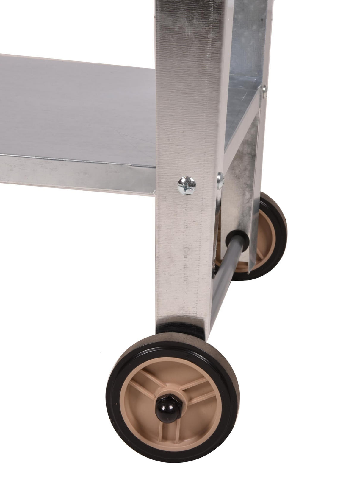 HOCHBEET Lille mobil Silbergrau Stahl Metall-Hochbeet für Garten - Silberfarben, Metall (35/80/75cm) - DELUKE