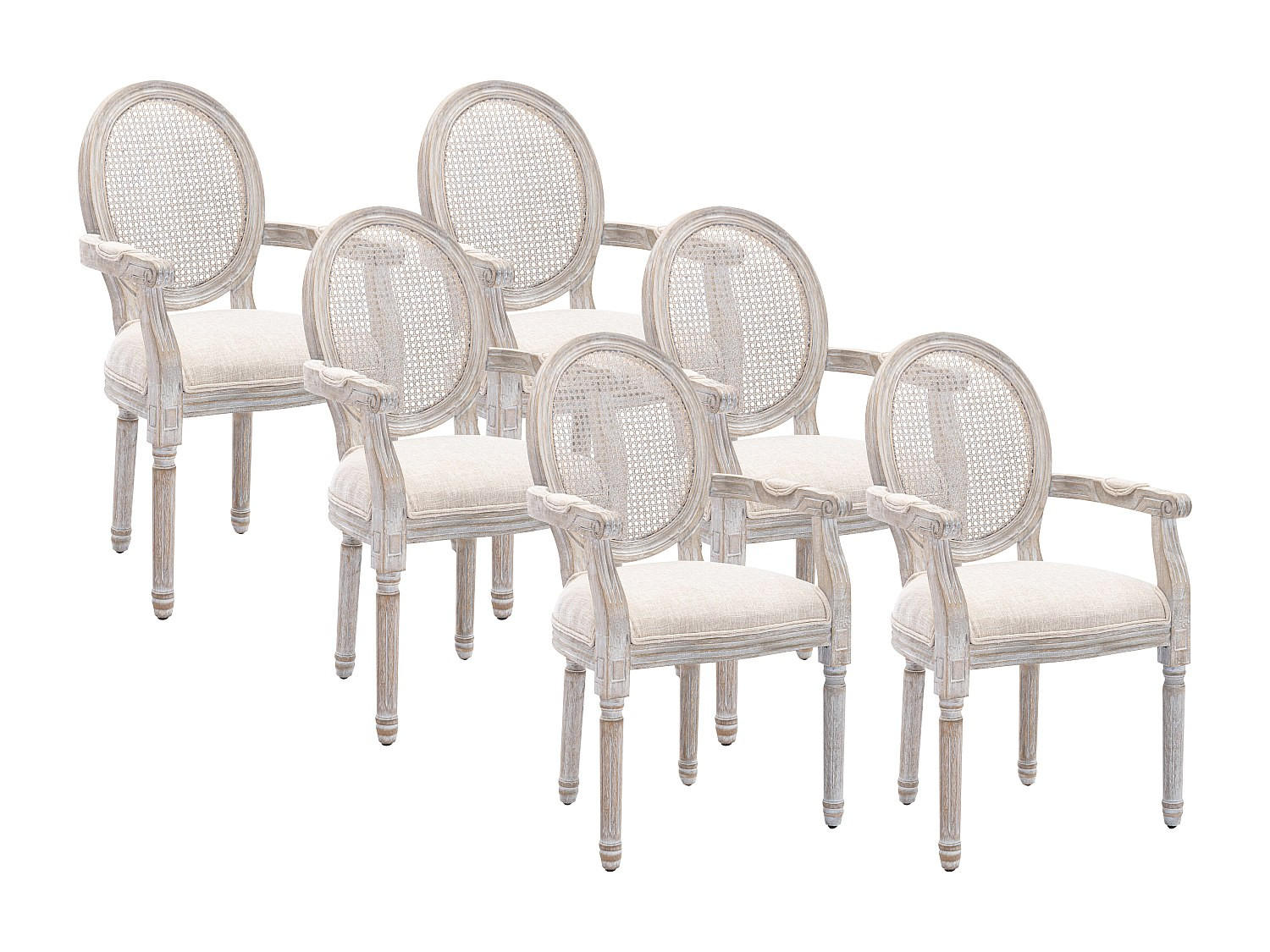 Vente-Unique Stuhl Beige 54.4x95.5x57 cm