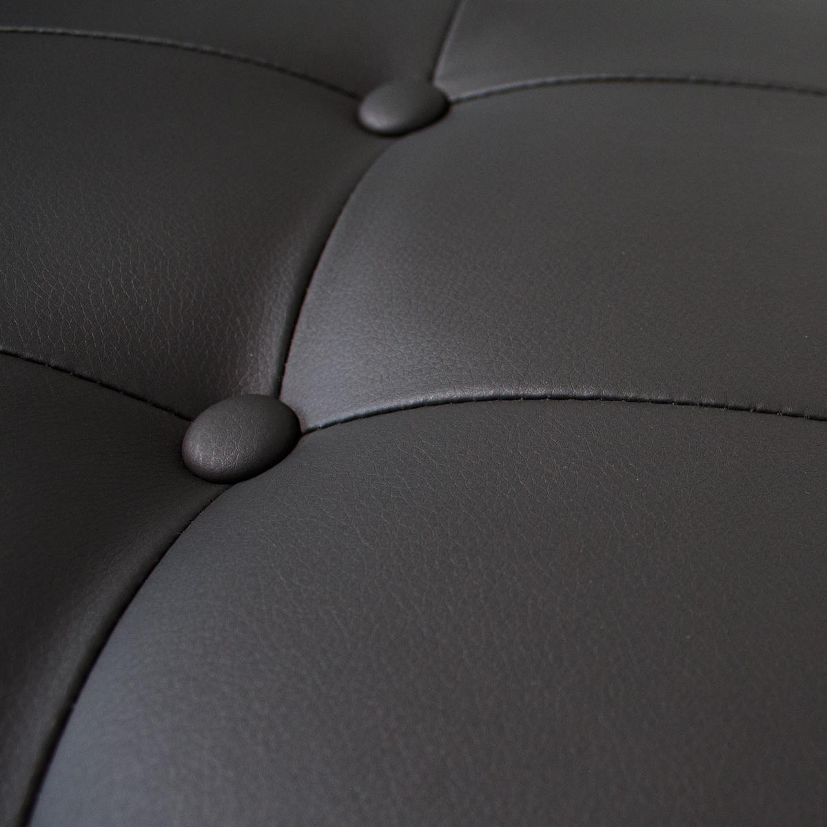 LOUNGESESSEL JONES Kunstleder Schwarz - Schwarz, Textil/Metall (53/73/69cm) - SVITA