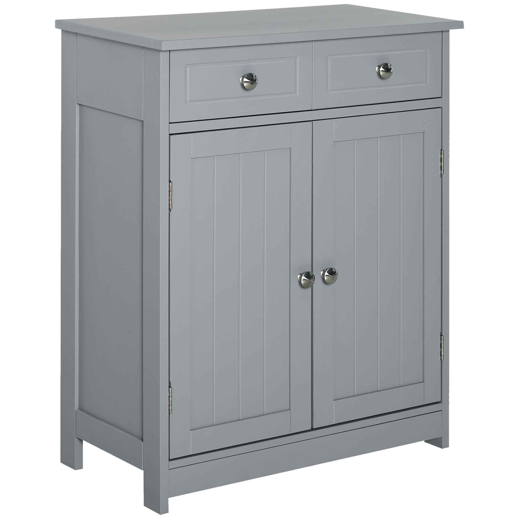 MIDISCHRANK DE-17299 mit 2 Schubladen & verstellbarem Regal Grau - Grau, Holzwerkstoff (30/75/60cm) - ComfortXL