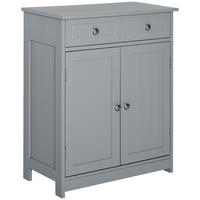 MIDISCHRANK DE-17299 mit 2 Schubladen & verstellbarem Regal Grau - Grau, Holzwerkstoff (30/75/60cm) - ComfortXL