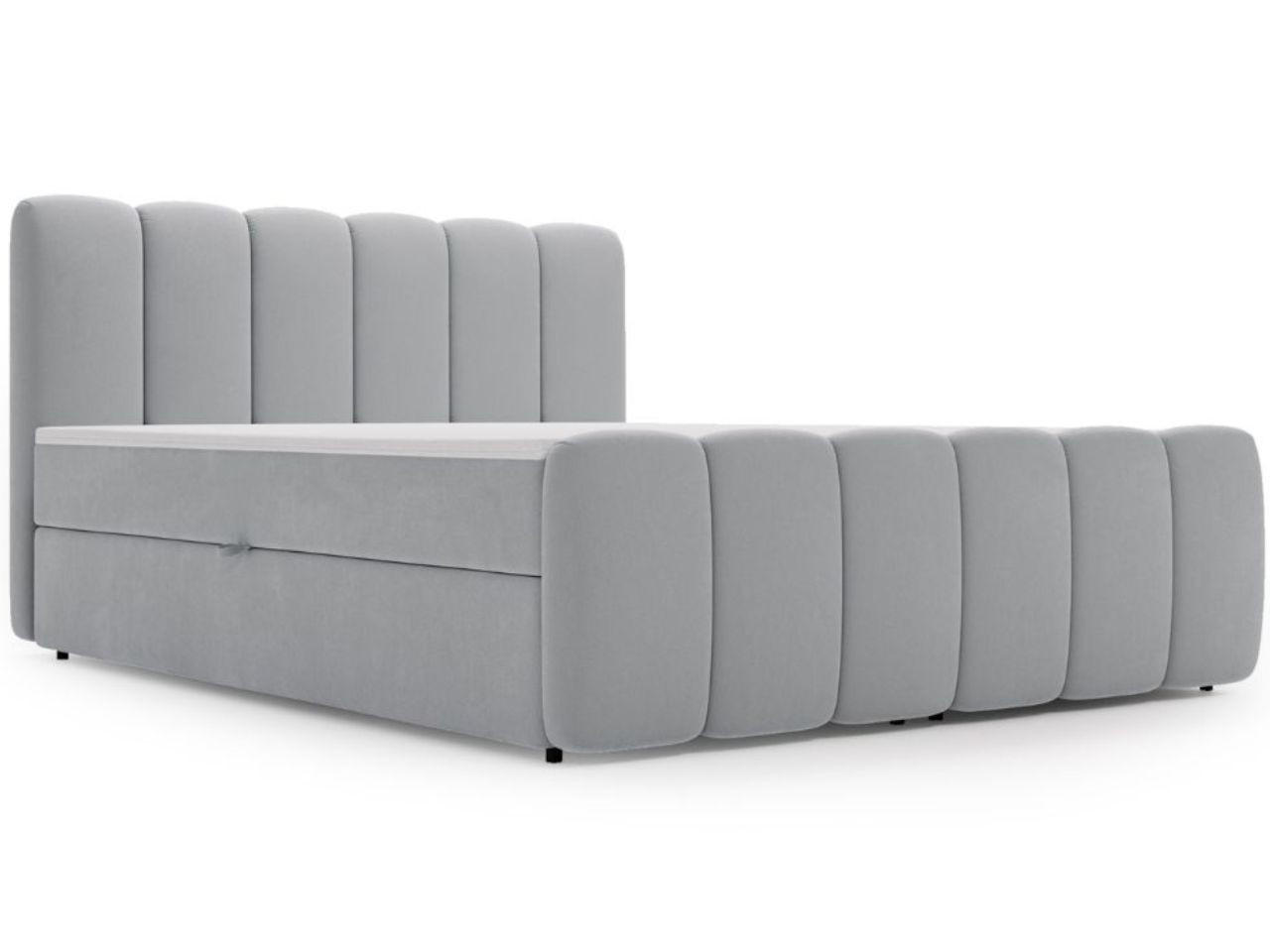 BOXBETT Cloud 140x200 Hellgrau - Hellgrau, Holz/Textil (140/200cm) - Graingold
