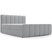 BOXBETT Cloud 140x200 Hellgrau - Hellgrau, Holz/Textil (140/200cm) - Graingold