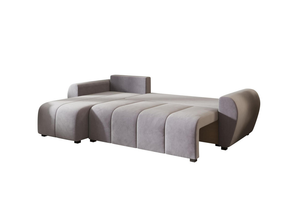 ECKSOFA MOLISA L Itaka 50 Links mit Schlaffunktion - Grau, Textil (245/145cm) - Bedante