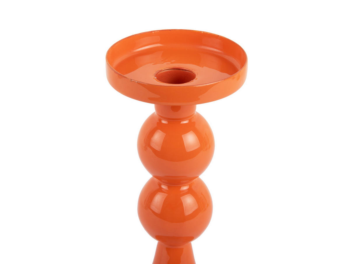 KERZENSTANDER Funky 8.5/8/19 cm - Orange, Metall (8/19/8.5cm) - Present Time