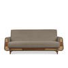 3-SITZER-SCHLAFSOFA GUSTAVO II mit Armlehnen, Beige - Beige, Holz/Holzwerkstoff (230/98/98cm) - KONSIMO®