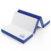 MATRATZE 60x190 cm Memory Foam Blau-Weiß - Blau, Textil (60/190cm) - Rattrix