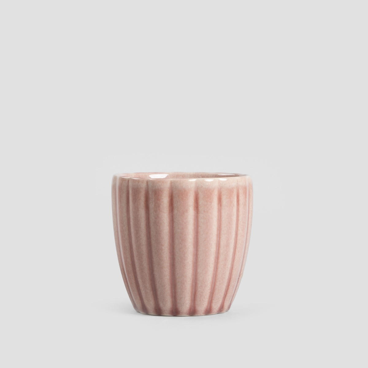 BECHER Melida ohne Henkel rosa 0,2 l 6er-Set - Rosa, Keramik (0.2L) - Homla