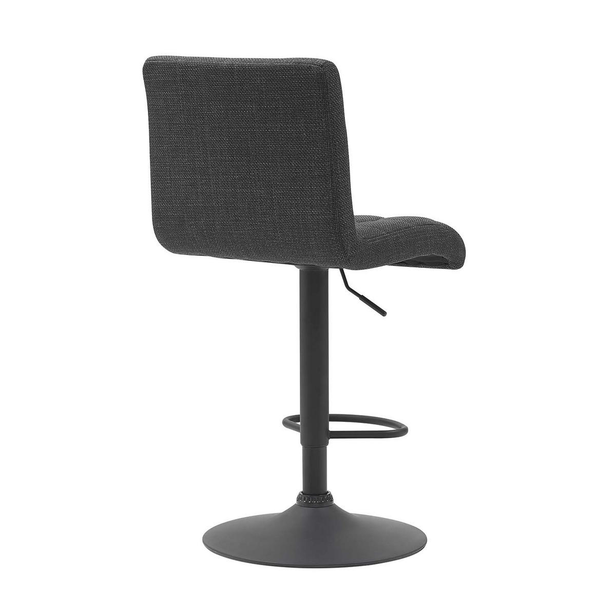 BARHOCKER-SET 2 Stück Erika - Anthrazit - Anthrazit/Schwarz, Textil/Metall (47/93/57cm) - Hela Vertriebs GmbH