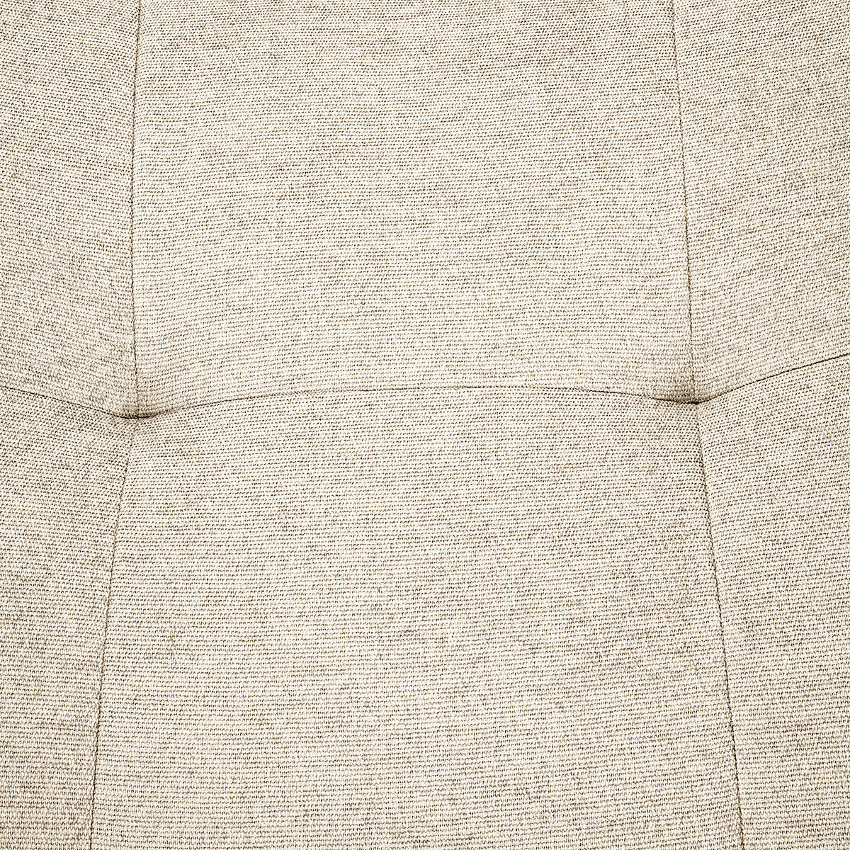 POLSTERHOCKER - Beige/Schwarz, Textil/Metall (67/47/50cm) - home24