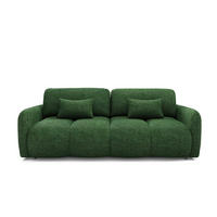 SOFA Vittoria 3 Sitzplätze Grün - Grün, Holz (236/95/121cm) - Petits-meubles