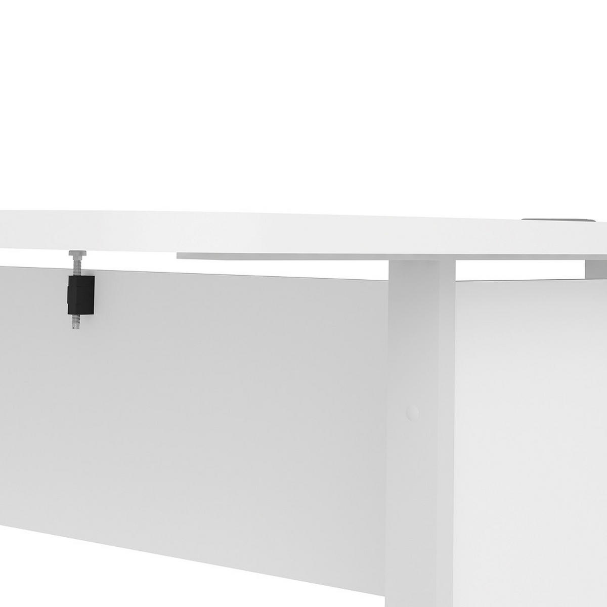 ECKSCHREIBTISCH Weiß - Beige, Holzwerkstoff (151/159/75cm) - ebuy24