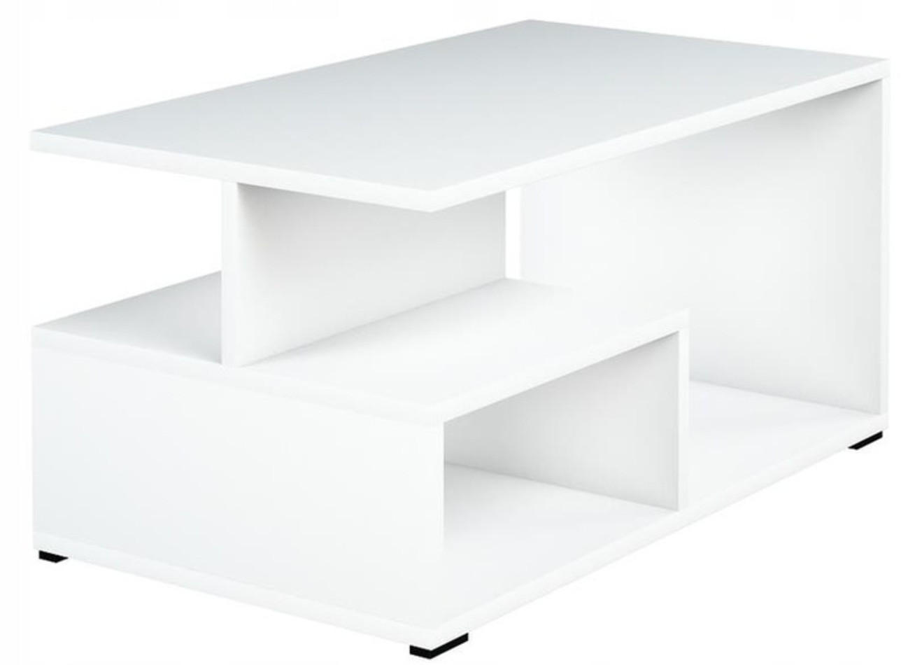 COUCHTISCH PRIMA EX3 Weiß 90/51/45 cm - Weiß, Holzwerkstoff (51/90/45cm) - Matkam Möbel