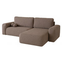 ECKSOFA Violett-Braun ILO Mit Schlaffunktion Und Bettkasten - Flieder/Braun, Textil (282/177cm) - Sepro Meble