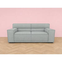 2,5-SITZER Umea Cord Grau 194/106/78 cm - Mintgrün, Kunststoff/Textil (194/78/106cm) - foamnova