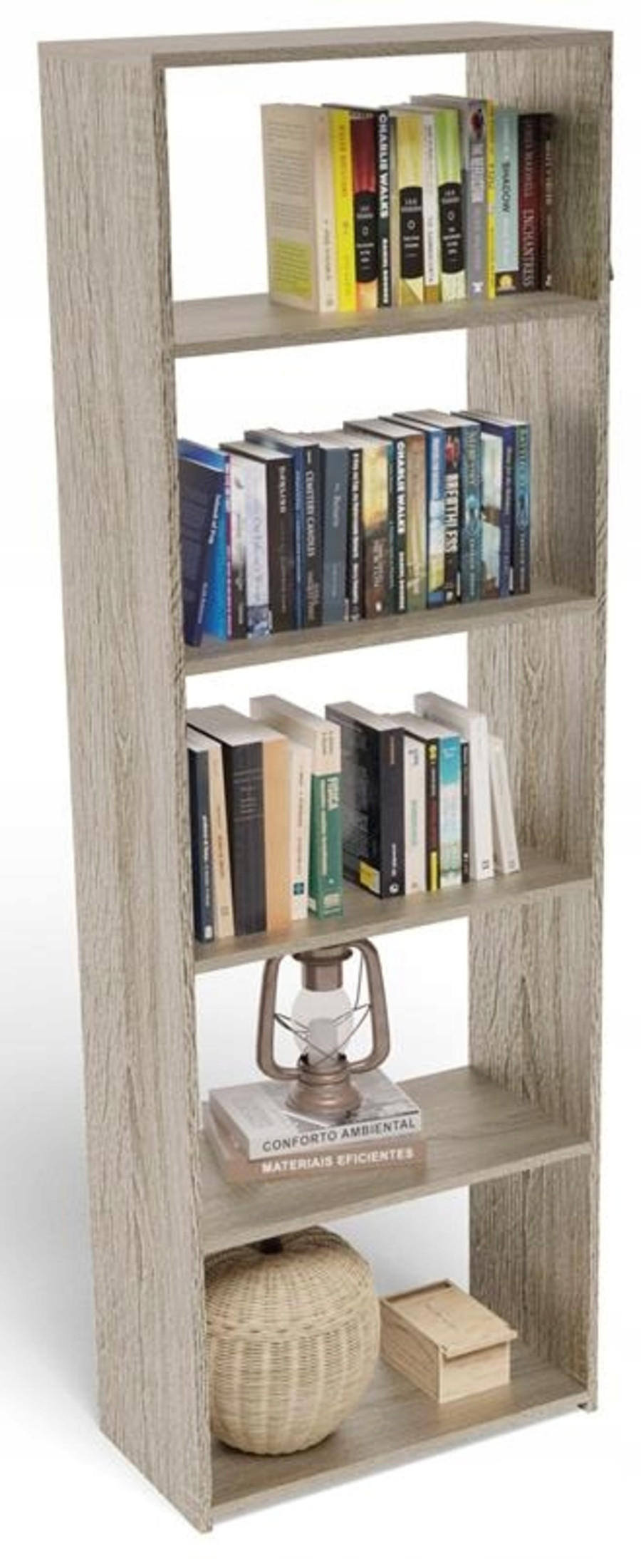 Matkam Möbel Bücherregal Sonoma Eiche 60x180x30 cm